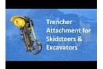 Trencher Attachment on a Skidsteer | Solaris Attachments Video