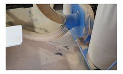 Industrial vacuum cleaner for sawdust and wood dust industry