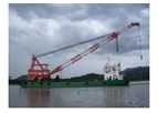 Model 100T - Floating Crane Barge