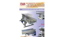 BLiK - 1500-500 TIBY Series - Vibrating Table Datasheet