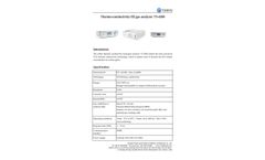 Tianyu - Model TY-6200 - Thermo-Conductivity H2 Gas Analyzer - Datasheet