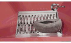 Scarp tire shredding and recycling system - Video