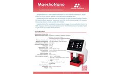 MaestroGen - Model MN-917 MaestroNano - DNA RNA Protein Quantification Spectrophotometer - Datasheet