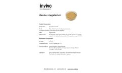 Invivo - Bacillus Megatarium - Datasheet