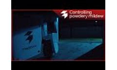 Controlling powdery mildew autonomously - Thorvald Light Treatment service / Agricultural robot - Video