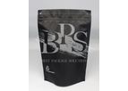 BPS - Soft Touch Matte Black Recyclable Coffee Bag with Zipper & Valve