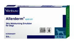 Virbac ALLERDERM - Model SPOT-ON - Skin Moisturising Emulsion For Dogs