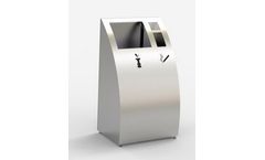 Greenbin Smoke - Model RGR03-201-03 - Two-Compartment General and Cigarette Waste Unit