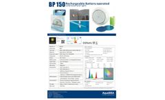 AquaIDEA - Model BP150 - Rechargeable Battery Operated Pool Light - Brochure