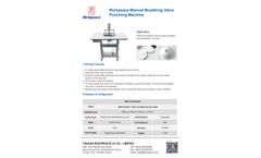 Richpeace - Model RPFP-NF-SKC-1-220×125-SGAF-PK1-NA-1P220 - Manual Breathing Valve Punching Machine - Brochure