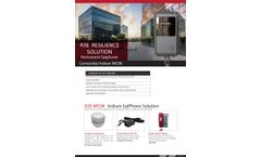 AST - Model ASE MC08 - Satellite IP Voice & Data Modem - Brochure