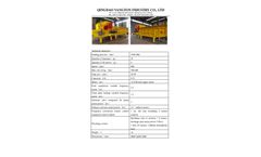 Vangton - Model GWC 1250 - Drum Wood Chipper - Brochure