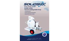Solidsvac - Model SV200-SPDK - Heavy Duty Solids Pump - Brochure