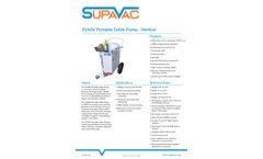 SupaVac - Model SV60-V - Portable Slurry Pump - Brochure