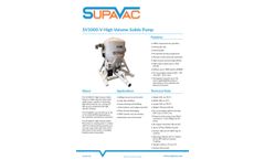 SupaVac - Model SV1000 - Heavy Duty Solids Pump - Brochure