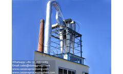 Small cassava flour processing factory in Nigeria