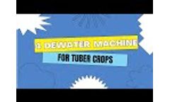 4 different types of dewatering machine's designs for tuber crops