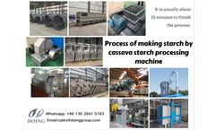 Henan Jinrui - Model CT - Cassava starch processing line cassava tapioca starch extraction machinery centrifuge sieve