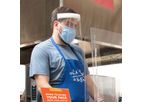 Deflecto - Model PFMD100F - Anti-Fog Disposable Personal Face Shield with Foam