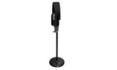 Deflecto - Model FSKITB - Black Floorstand Hand Sanitizer