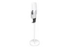 Deflecto - Model FSKITW - White Floorstand Hand Sanitizer