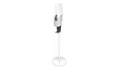 Deflecto - Model FSKITW - White Floorstand Hand Sanitizer