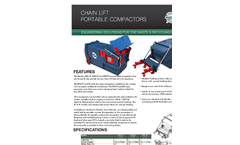 Model RP8 S7, RP8 S9, and RP8 P9 - Chain Lift Portable Compactor Brochure