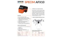 Specim - Model AFX10 - VNIR Hyperspectral Imaging Camera - Brochure