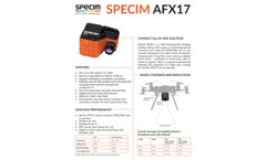 Specim - Model AFX17 - VNIR Hyperspectral Imaging Camera - Brochure
