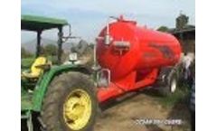 Liquid Manure Spreader Trailer 10 STANDART -  Video