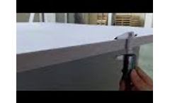 Freshly baked sound-absorbing panels - Video