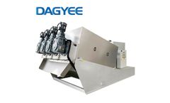 Dajiang - Model DL - Stainless Steel Automatic Dewatering Multi Disc Screw Press Stacked Screw Sludge Dehydrator