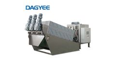 Dajiang - Model DL - Stainless Steel 304/316 Mobile Screw Press Sludge Dewatering Machine
