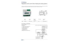 FantiniCosmi - Model EV84A - Regulation Control Unit for Floor Heating and Cooling Systems - Brochure
