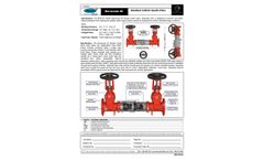 Barracuda - Model 20 - Double Check Valve Backflow Preventer - Brochure