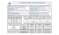 Oenolab - Model Total SO2 - Colorimetric Kits - Brochure
