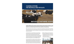 TenCate Nicolon - Flooring Systems for Freestalls and for Slats - Brochure