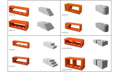 C-Tech - Model concrete interlocking block mould lego mould - concrete block mould interlocking lego