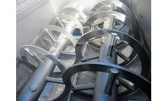 SERVODAY - Model www.woodpellet.in - Ribbon mixer for pellet plant
