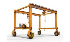 Installing a Rubber Tyred Gantry Crane