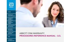 Cardiac Rhythm Management Warranty Procedures Reference - Manual