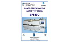 Bimal - Model BPS40D - Burst Test Stand - Brochure
