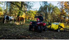 Tow behind Sweeper Collector - Paddock Cleaner, Horse Manure Collector - Video
