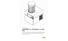 BUCHI Lyovapor™ - Model L-210 Basic / L-210 Pro - Rotary Evaporation System - Technical Datasheet
