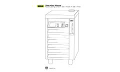 BUCHI - Model F-105 / F-108 / F-114 - Recirculating Chiller Operation Manual