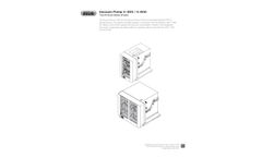 Model V-300 / V-600 - Vacuum Pump Technical Datasheet