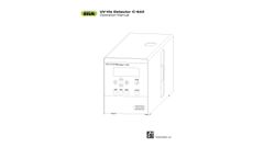 BUCHI - Model C-640 - Fast Compound Tracking UV/Vis Detector - Manual