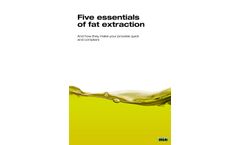 Booklet: Five essentials of fat extraction