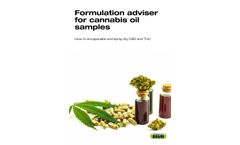 Formulation adviser for cannabis oil samples