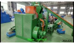 BSGH New Small Cable Grinder Recycling Machine BS-D20 With Pre-shredder And Conveyor Belt Finished  - Video